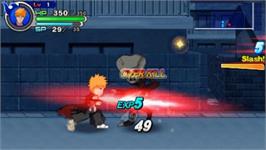 In game image of Bleach - Soul Carnival on the Sony PSP.