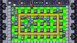 In game image of Bomberman Land on the Sony PSP.