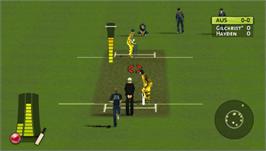 In game image of Brian Lara 2007: Pressure Play on the Sony PSP.