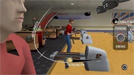 In game image of Brunswick Pro Bowling on the Sony PSP.