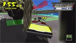 In game image of Crazy Taxi: Fare Wars on the Sony PSP.