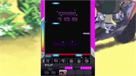In game image of DJ Max Portable on the Sony PSP.