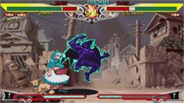 In game image of Darkstalkers Chronicle: The Chaos Tower on the Sony PSP.