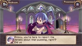In game image of Disgaea Infinite on the Sony PSP.