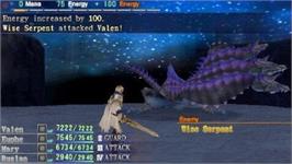 In game image of Dragoneer's Aria on the Sony PSP.