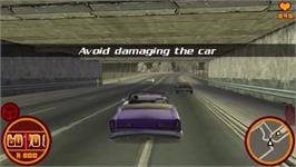 In game image of Driver '76 on the Sony PSP.