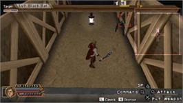 In game image of Dungeon Maker 2 - The Hidden War on the Sony PSP.