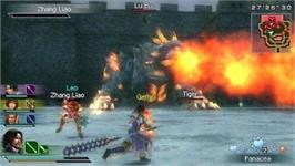 In game image of Dynasty Warriors - Strikeforce on the Sony PSP.