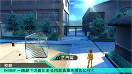 In game image of Fate/extra Ccc on the Sony PSP.