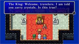 In game image of Final Fantasy on the Sony PSP.