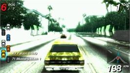 In game image of Ford Street Racing - La Duel on the Sony PSP.