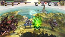 In game image of Grand Knights History on the Sony PSP.