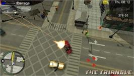In game image of Grand Theft Auto - Chinatown Wars on the Sony PSP.