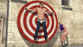 In game image of Jackass: The Game on the Sony PSP.