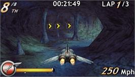 In game image of M.A.C.H.: Modified Air Combat Heroes on the Sony PSP.