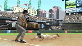 In game image of MLB 08: The Show on the Sony PSP.