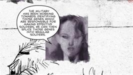 In game image of Metal Gear Solid: Digital Graphic Novel on the Sony PSP.
