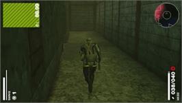 In game image of Metal Gear Solid: Portable Ops Plus (Deluxe Pack) on the Sony PSP.