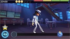 In game image of Michael Jackson - The Experience on the Sony PSP.