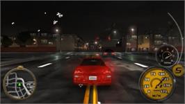 In game image of Midnight Club 3: DUB Edition on the Sony PSP.