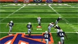 In game image of NCAA Football 7 on the Sony PSP.