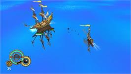 In game image of Sid Meier's Pirates on the Sony PSP.