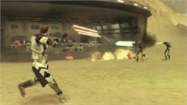 In game image of Star Wars Battlefront - Elite Squadron on the Sony PSP.