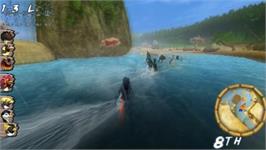 In game image of Surf's Up on the Sony PSP.