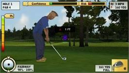 In game image of Tiger Woods Pga Tour 10 on the Sony PSP.