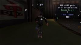 In game image of Tony Hawk's Project 8 on the Sony PSP.