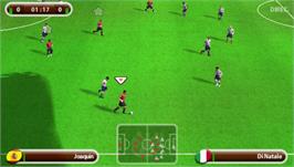In game image of UEFA Euro 2008 on the Sony PSP.