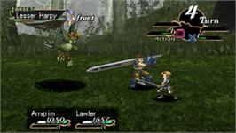 In game image of Valkyrie Profile: Lenneth on the Sony PSP.
