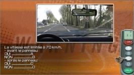 In game image of Warning - Code De La Route on the Sony PSP.