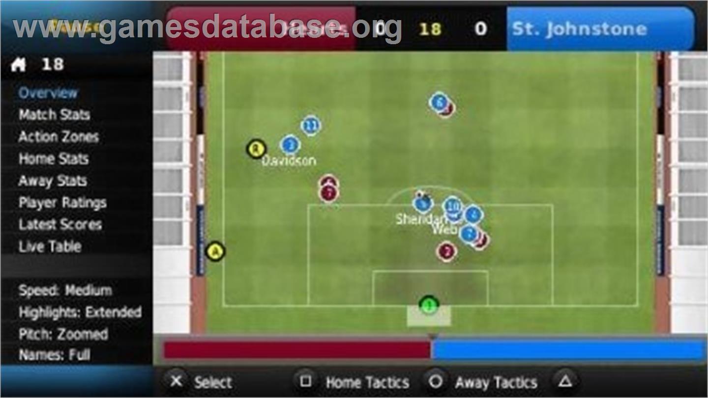 Football Manager Handheld 2012 - Sony PSP - Artwork - In Game