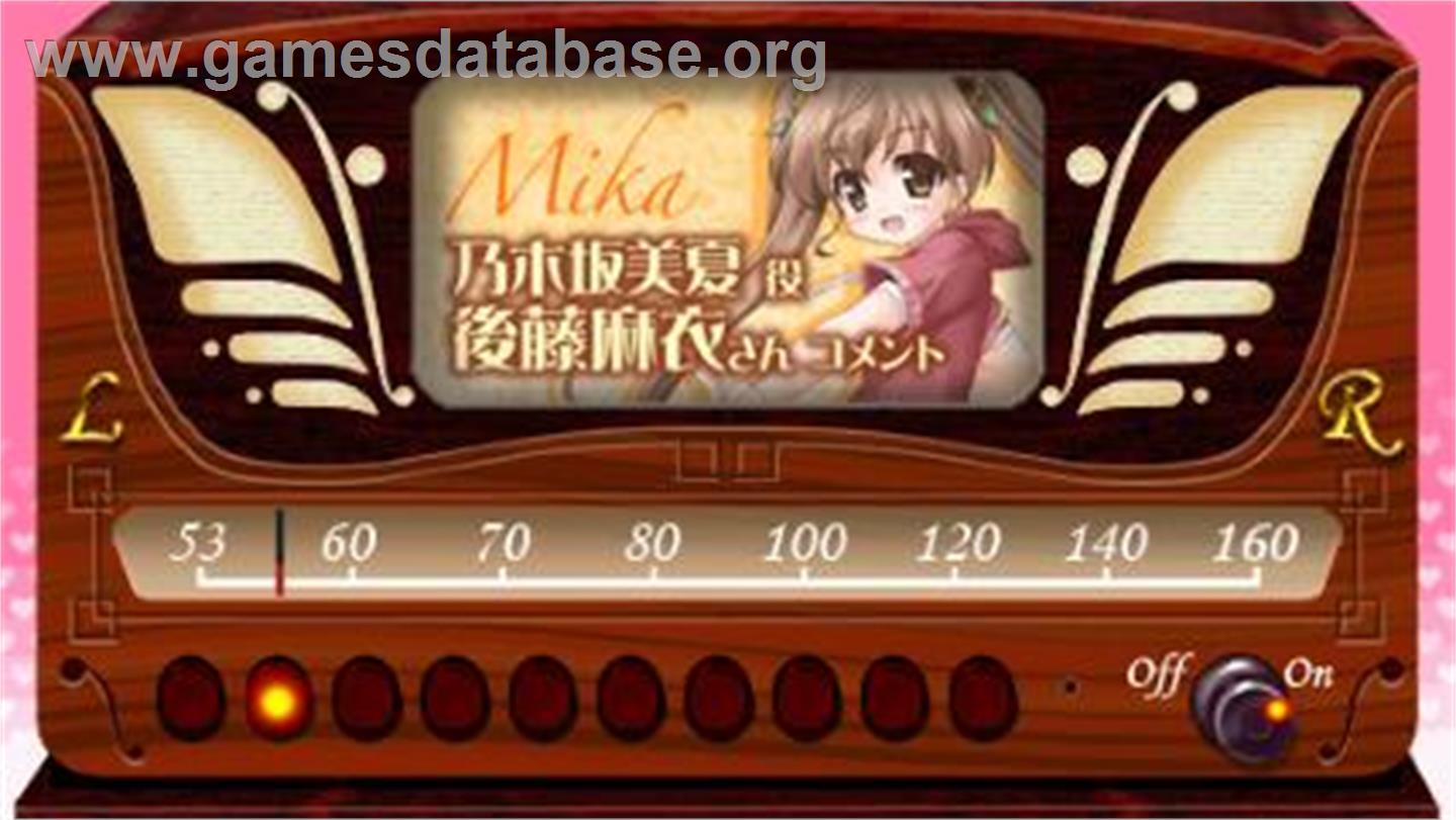Nogizaka Haruka No Himitsu - Cosplay Hajimemashita - Himitsu No Radio - Sony PSP - Artwork - In Game
