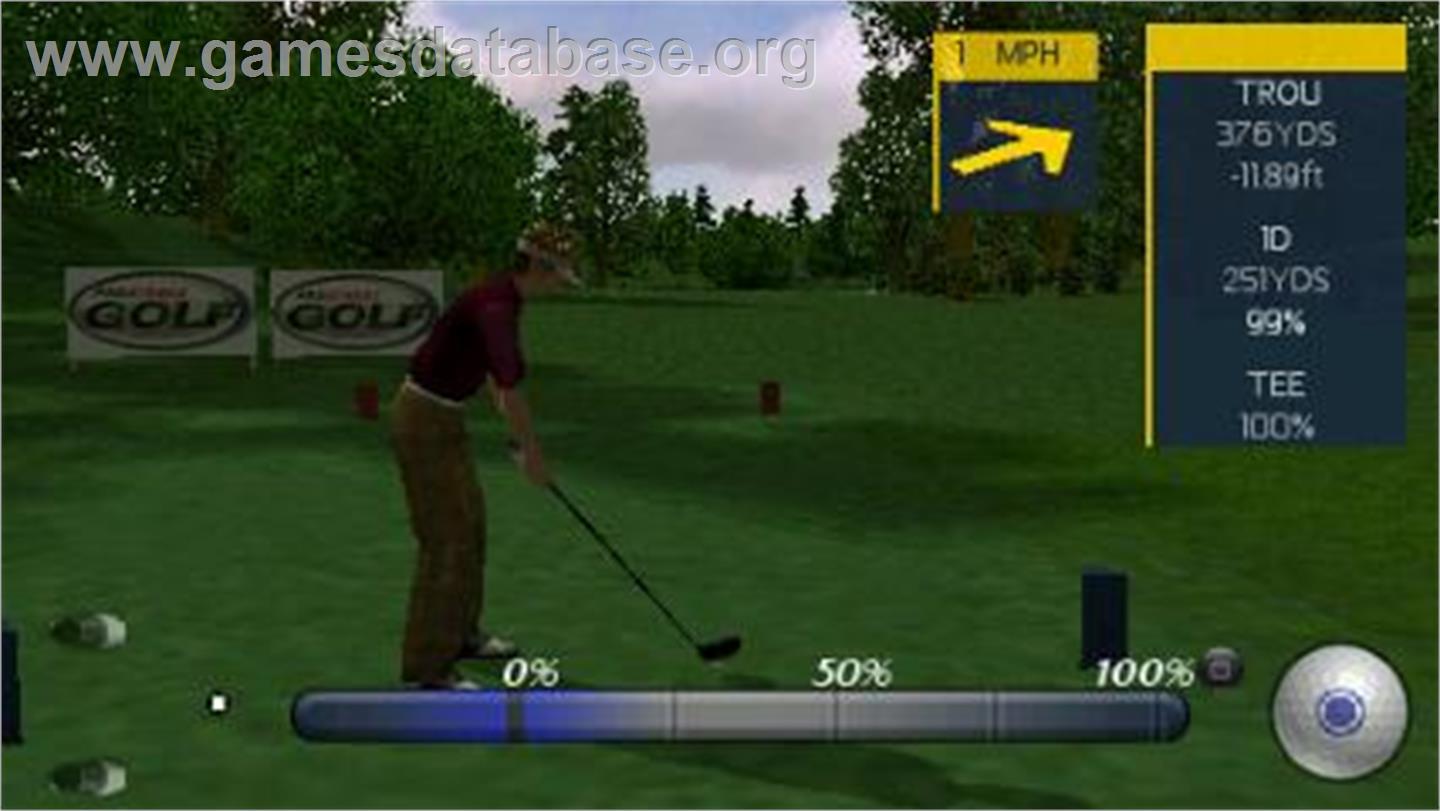 Prostroke Golf - World Tour 2007 - Sony PSP - Artwork - In Game