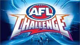 Title screen of Afl Challenge on the Sony PSP.
