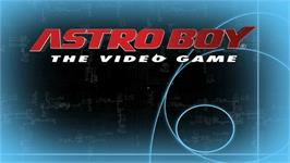 Title screen of Astro Boy - The Video Game on the Sony PSP.