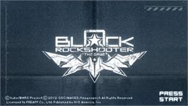Title screen of Black Rock Shooter - The Game on the Sony PSP.