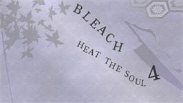 Title screen of Bleach - Heat The Soul 4 on the Sony PSP.