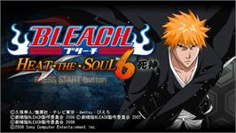 Title screen of Bleach - Heat The Soul 5 on the Sony PSP.