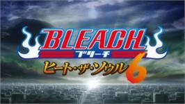 Title screen of Bleach - Heat The Soul 6 on the Sony PSP.