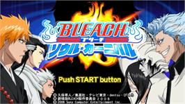 Title screen of Bleach - Soul Carnival on the Sony PSP.