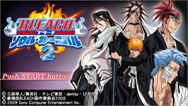 Title screen of Bleach - Soul Carnival 2 on the Sony PSP.