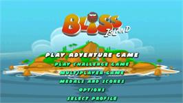 Title screen of Bliss Island on the Sony PSP.