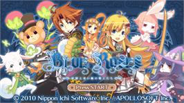 Title screen of Blue Roses - Yousei To Aoi Hitomi No Senshitachi on the Sony PSP.