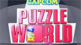 Title screen of Capcom Puzzle World on the Sony PSP.