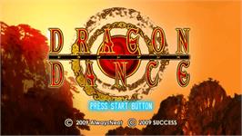 Title screen of Dragon Dance on the Sony PSP.