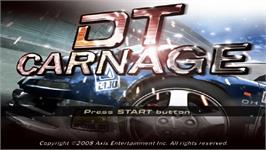 Title screen of Dt Carnage on the Sony PSP.
