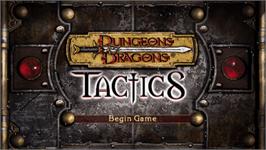 Title screen of Dungeons And Dragons - Tactics on the Sony PSP.